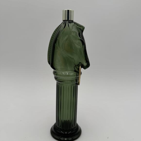 Vintage Avon Pony Post Decanter Tribute After Shave Green 1970s - Picture 5 of 9